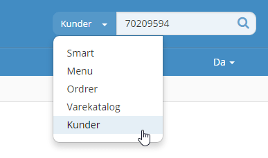 Customer search by phone