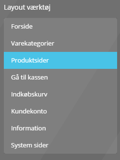 Screenshot: Extra fields on products