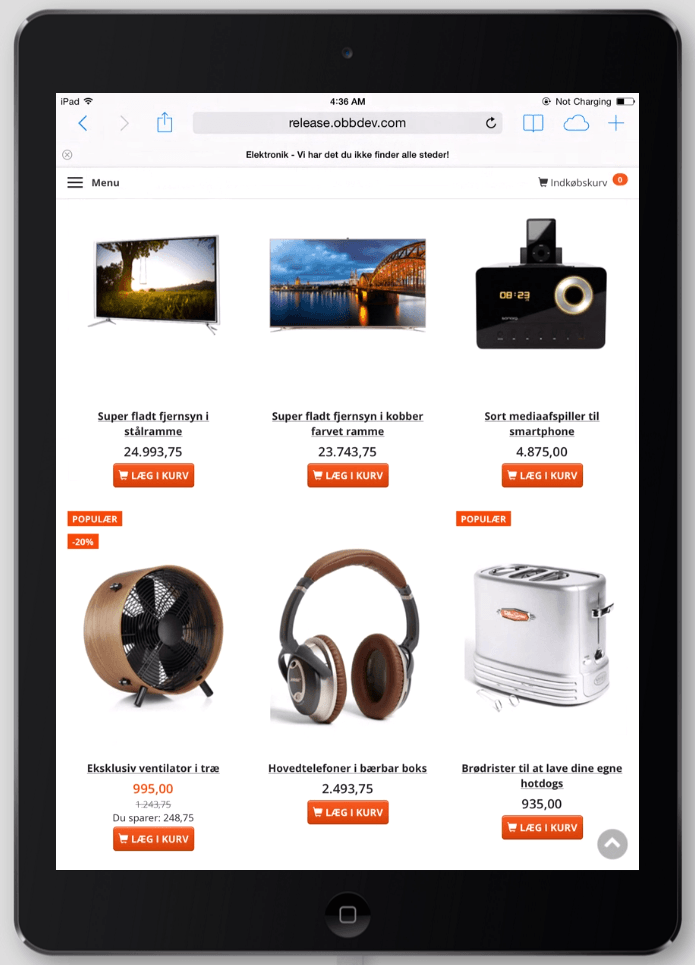 Product category with more products (after the update)