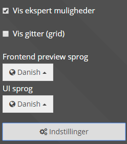 Screenshot: Improved layout builder