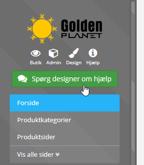 Screenshot: An easy way to get help with design