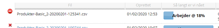 Screenshot: Get an email when an import/export has finished