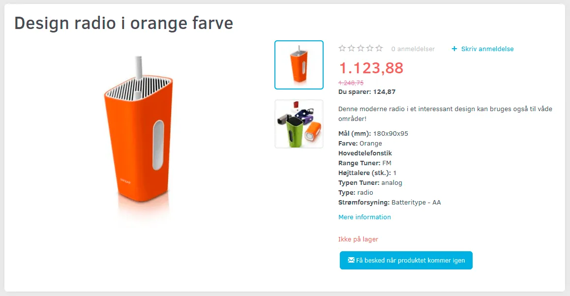 Sold-out product – sign up for a message when it's back in stock