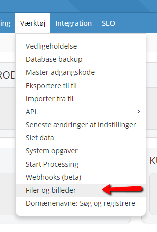 Screenshot: Files and images