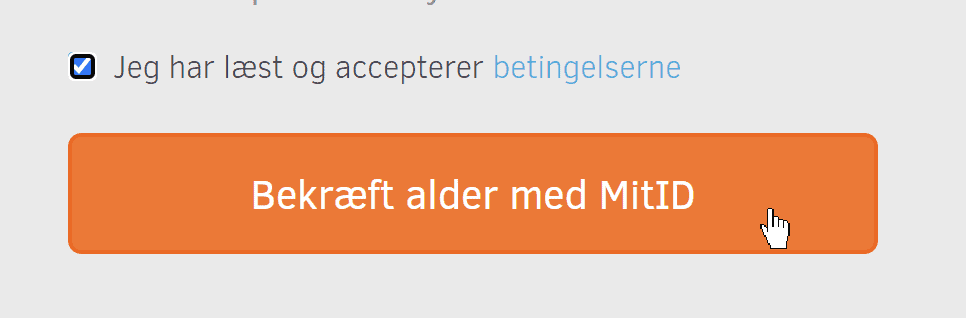 Screenshot: Age verification with MitID