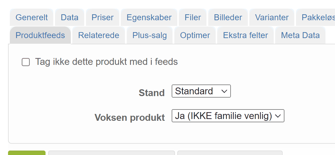 Screenshot: Verification of selected products (rather than all)