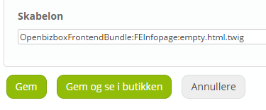 Screenshot: Creating the template