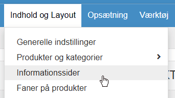Screenshot: Enable the page with the form