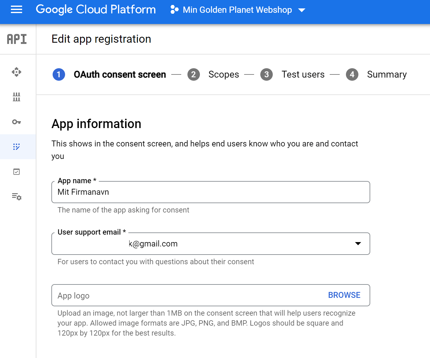 Screenshot: Google OAuth consent screen