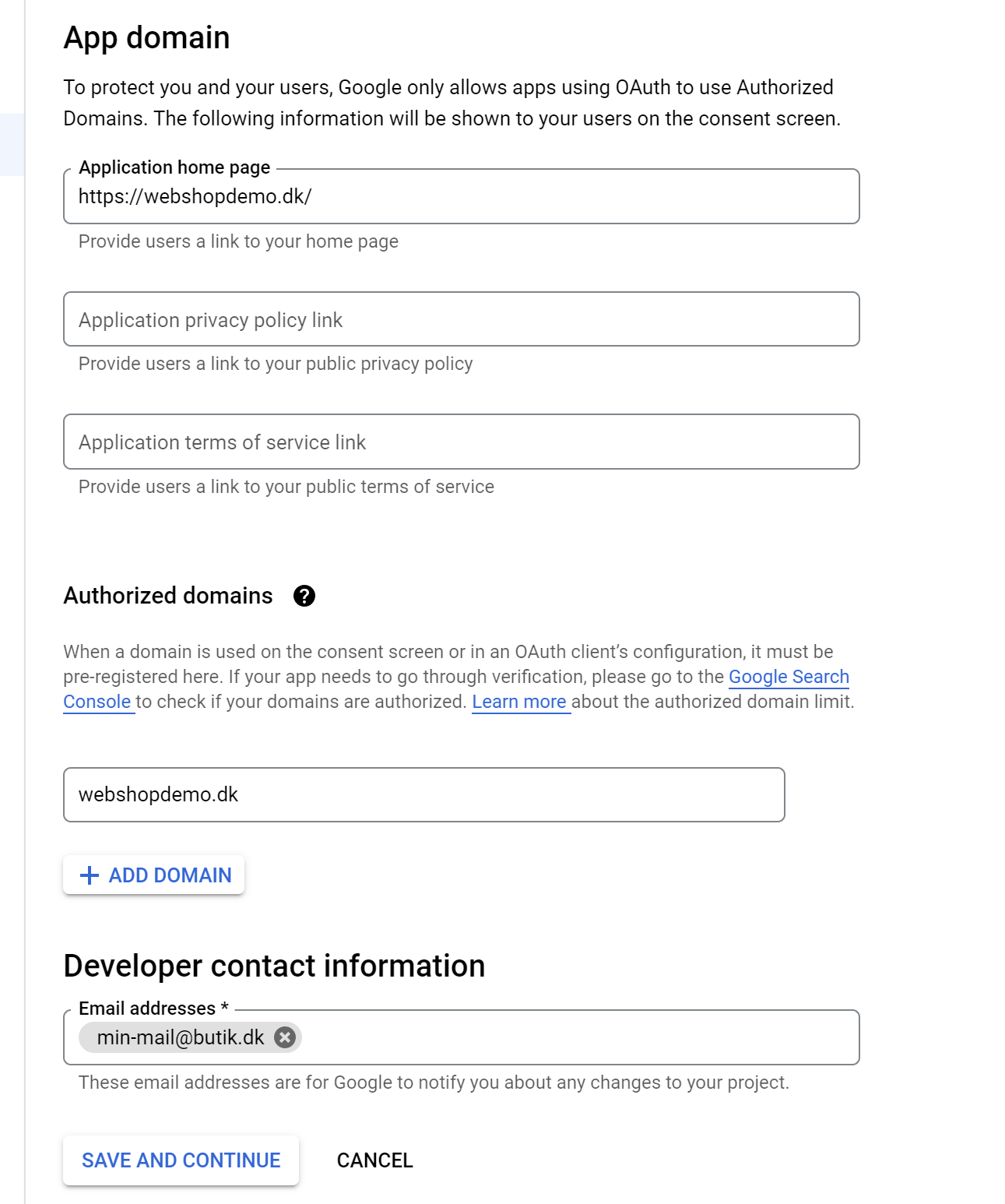 Screenshot: Google OAuth consent screen