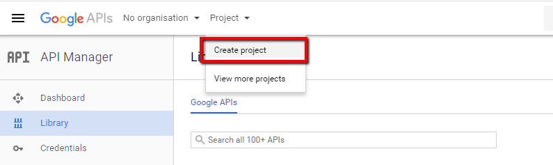 Screenshot: Find and enable your Google Maps API key