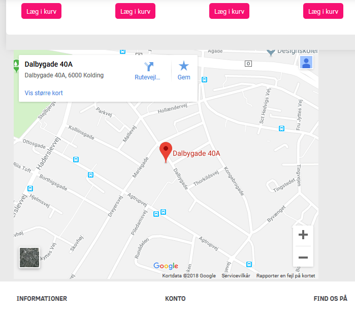 Screenshot: Add your Google map to your shop