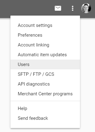 Screenshot: Find your service account private key