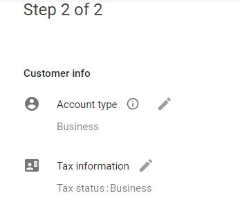 Screenshot: Create a project at Google Cloud Services