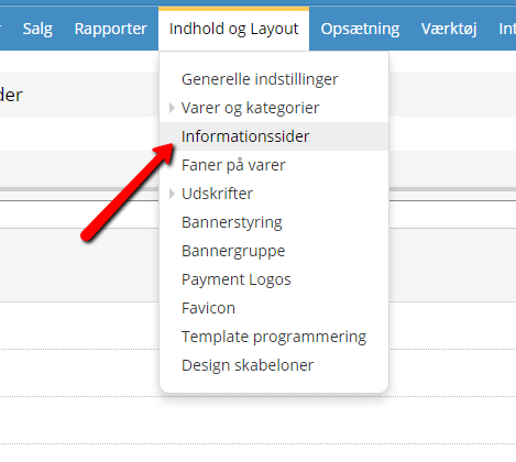 Screenshot: Creating new pages