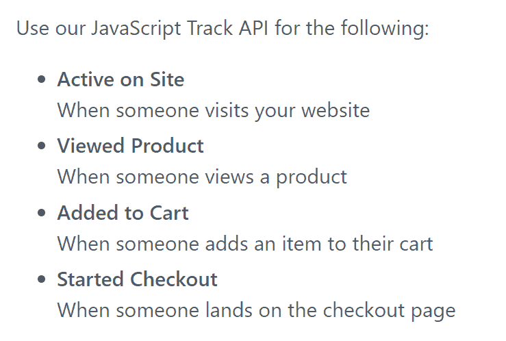 Screenshot: 2: Front-end tracking of visitors’ actions