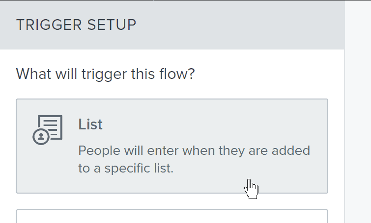 Screenshot: Create a flow in Klaviyo