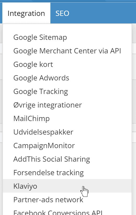 Screenshot: 3: Server-side tracking of orders