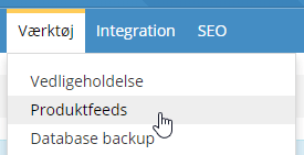 Screenshot: 1: Product feed