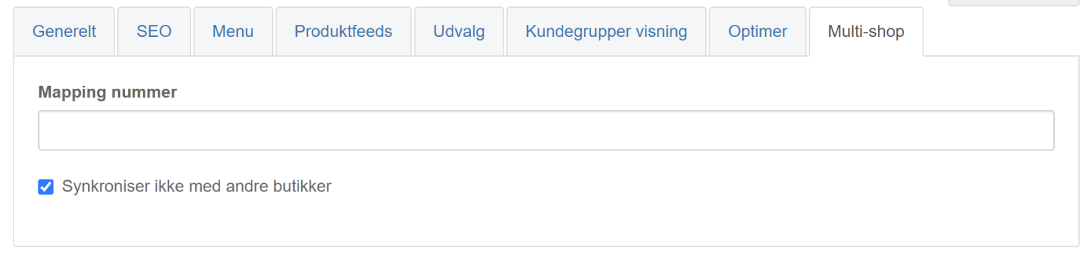 Screenshot: Deselect all products in a category