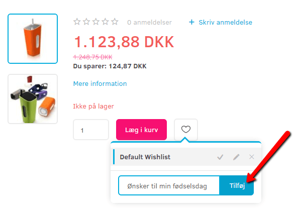Screenshot: How the customer uses it