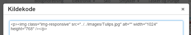 Screenshot: If only images need to be made responsive