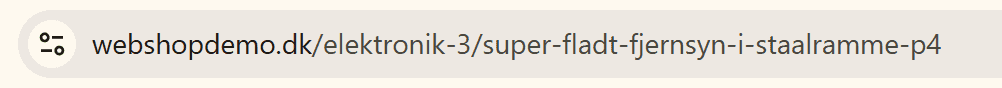 Screenshot: Links when you have several languages