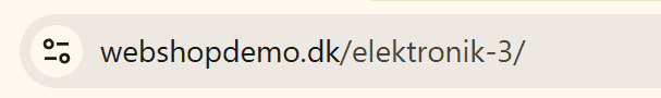 Screenshot: Links when you have several languages