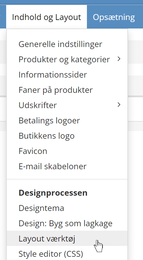 Screenshot: Insert a slider with viewed products in your shop’s layout