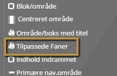 Screenshot: Option 2: in a tab together with other options