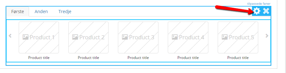 Screenshot: Option 2: in a tab together with other options