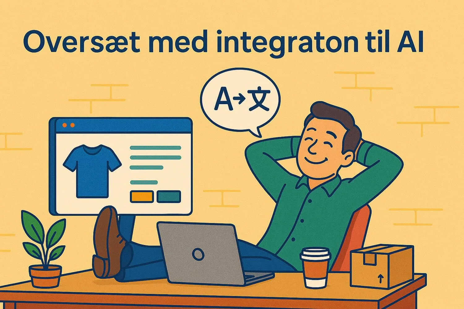 Screenshot: Translate with an AI integration