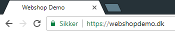Screenshot: SSL/HTTPS: the padlock and secure encryption