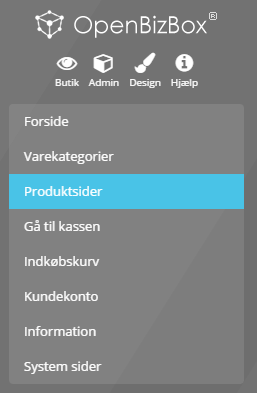 Screenshot: Show the products