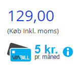 Screenshot: Adding PriceTag